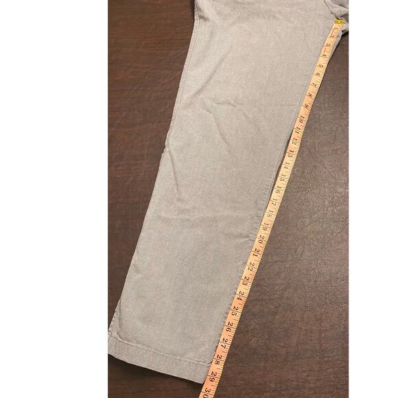 Banana Republic Kentfield Gray Cotton Chino Pants 36x30 Herringbone Weave - Picture 4 of 7